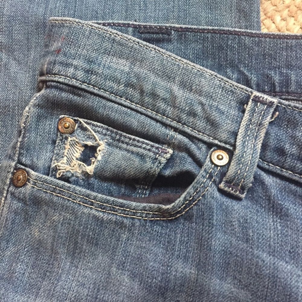 7 for all Mankind Distressed Jeans - Picture 3 of 7